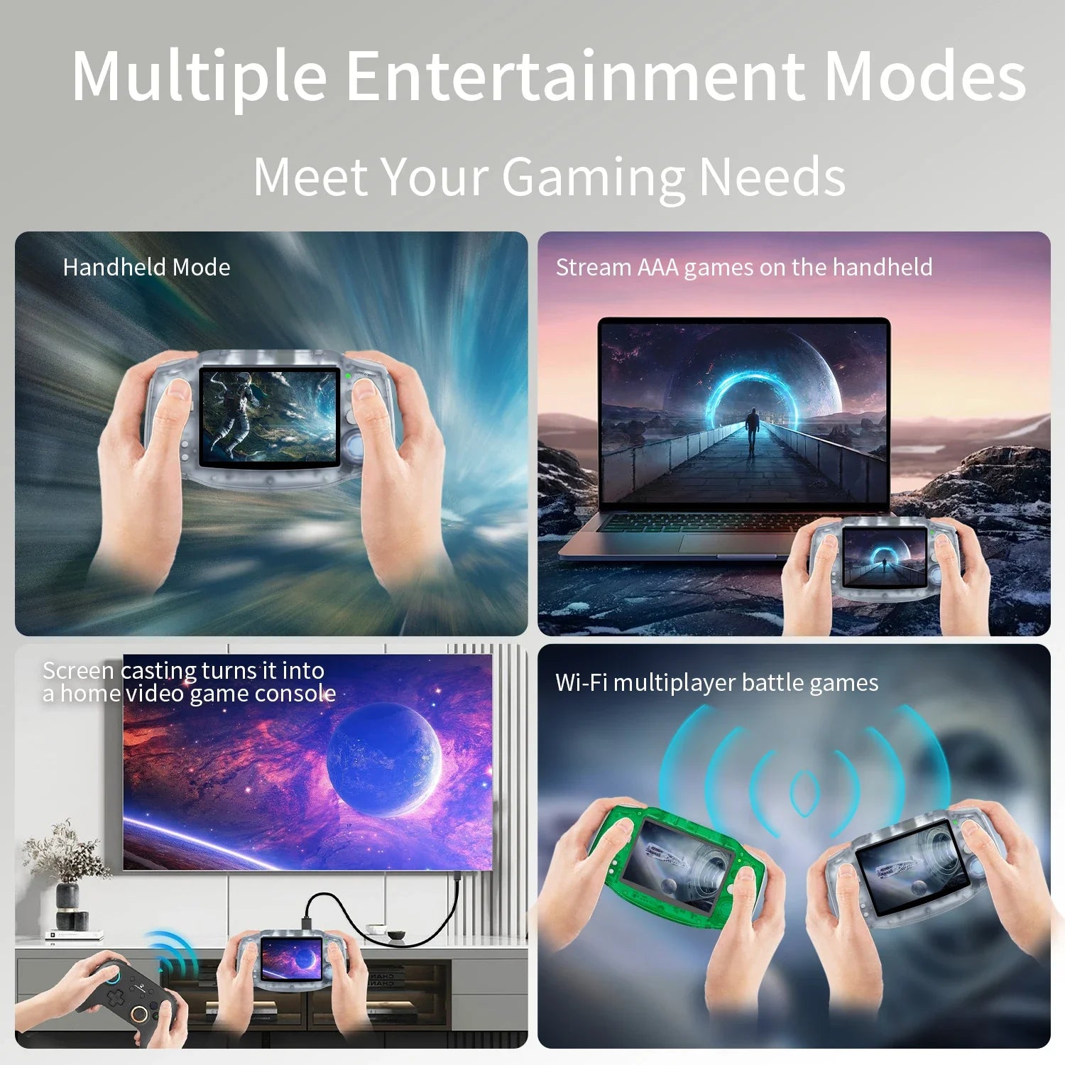 ANBERNIC RG 34XX RG34XX Retro Handheld Game Consoles Video Game Player 3500mAh 256G PSP Game 3.4inch IPS Screen Linux System Hot