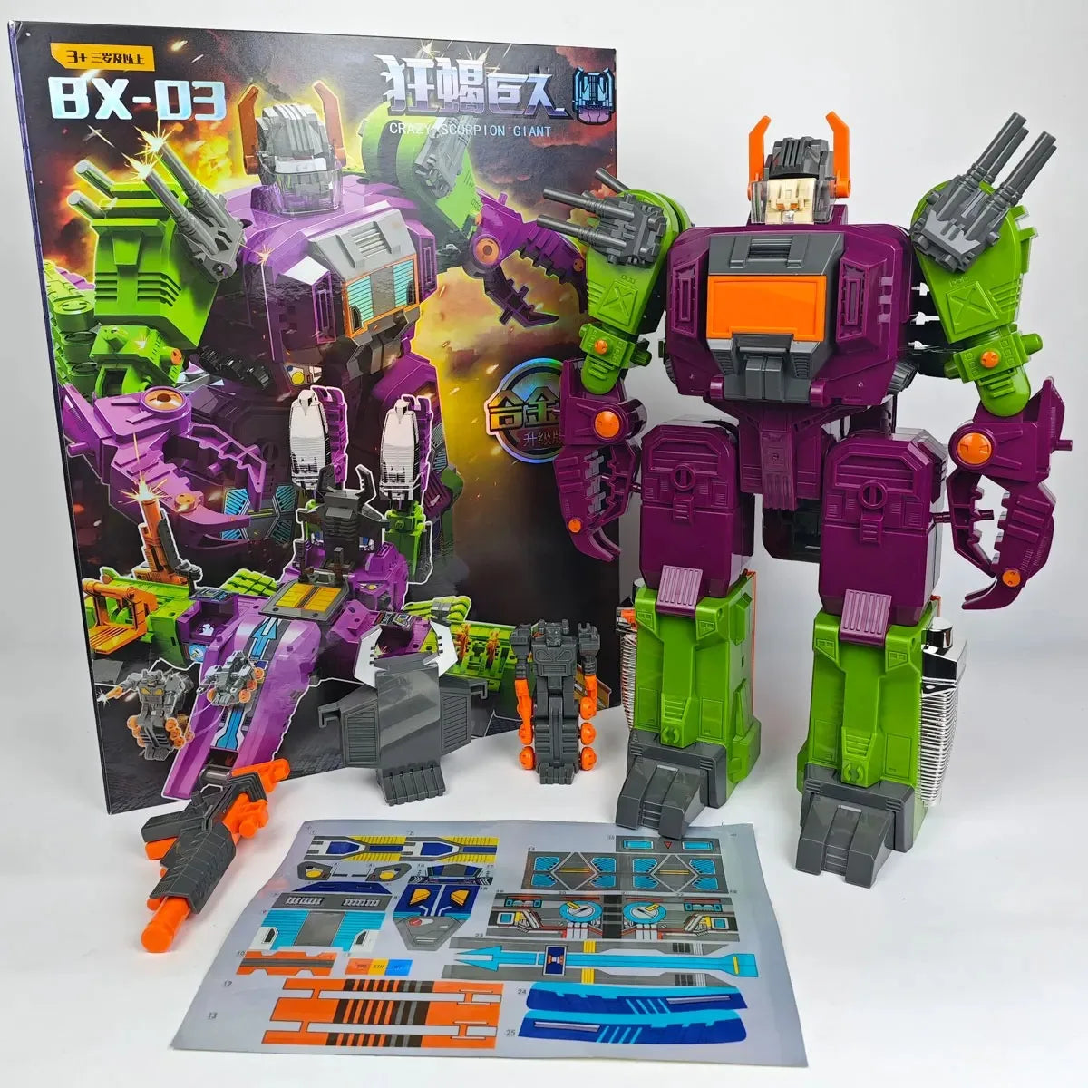 BXZX Transformation G1 Crazy Scorpion Giant 35cm Scorponok Collection Gift Toys Action Figure Robot Model