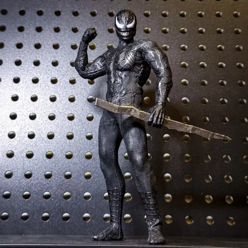 Venom Spider Man Action Figure Original Collectible Symbiotic Variant 6 Inches Sawtooth Anime PVC Model Toys Desktop Decor Gift
