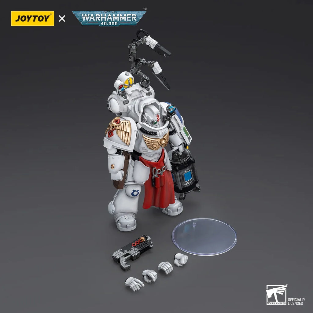 JOYTOY Warhammer 40K Action Figures 1/18 Ultramarines Apothecary Biologis Model Toy Boy Gifts 3.75-inch