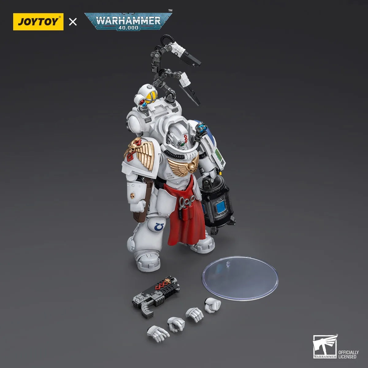 JOYTOY Warhammer 40K Action Figures 1/18 Ultramarines Apothecary Biologis Model Toy Boy Gifts 3.75-inch