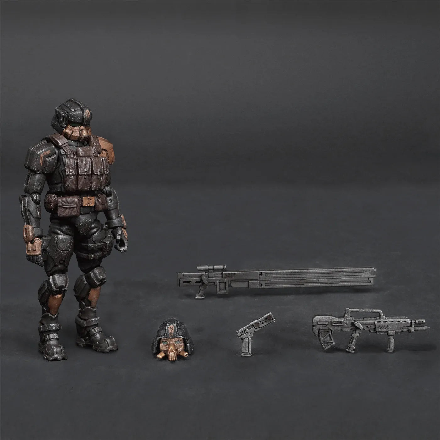 FAV-A143 1/18 Scale Action Figures Acid Rain War A144 Super Skeleton Desolate P5 Model for 3.75-inch Soldier Collection Dolls