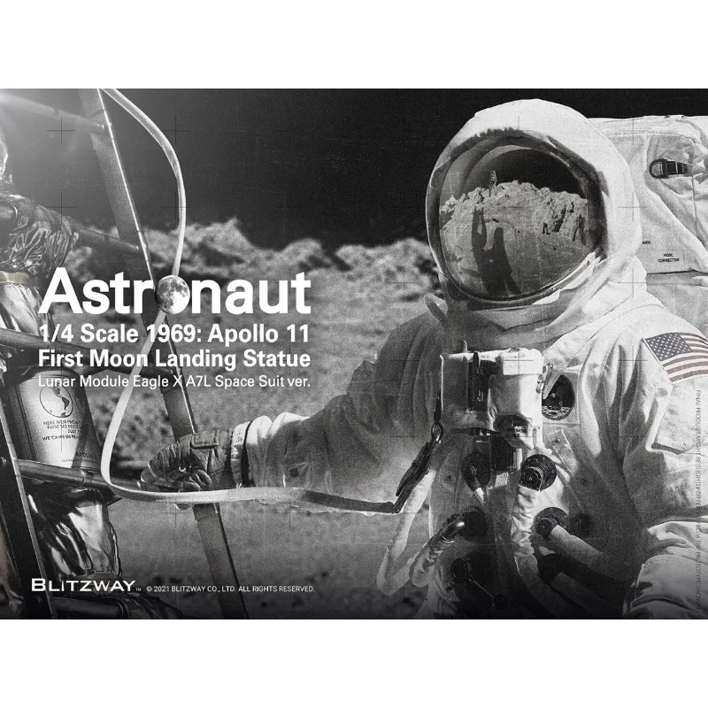 【Spot Goods】Original Blitzway BW-SS-21101 1/4 Astronaut 2.0 Apollo 11 Statue Anime Doll Collection Gifts