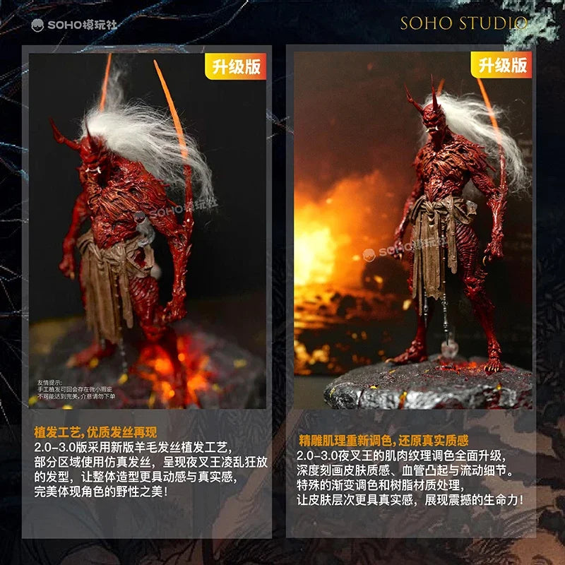 Black Myth Wukong Yaksha King Red Demon Pre-Painted Collectible Model Figure Statue Game Decor Gift Action Figure Collectible