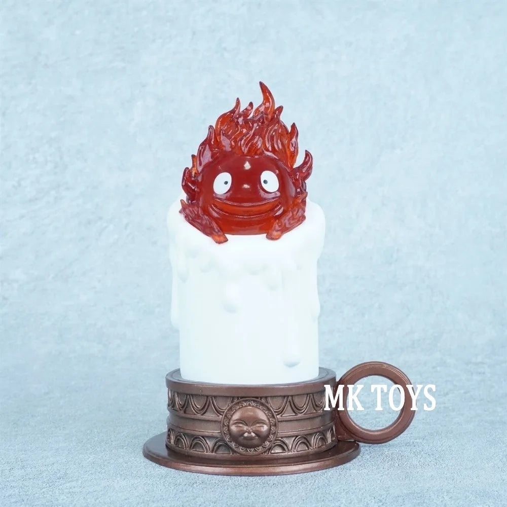 13cm Anime Howl's Moving Castle Figure Luminous Calcifer Action Figures Pvc Collection Decoration Model Toys Gifts