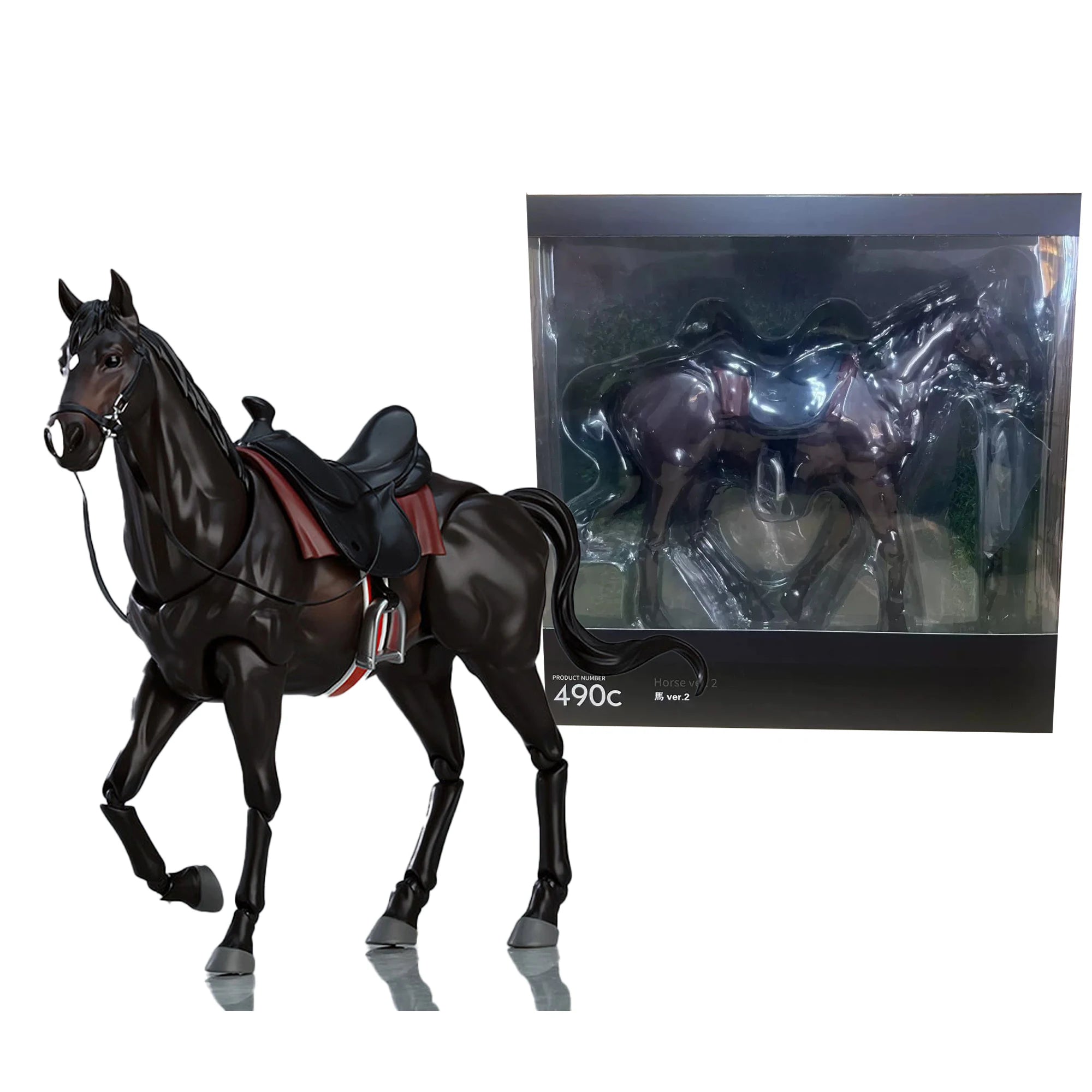 16cm Figma 490 Horse Movable Model Pvc Part For Action Figure Desktop Ornament Action Figure Collectible Toys Gifts