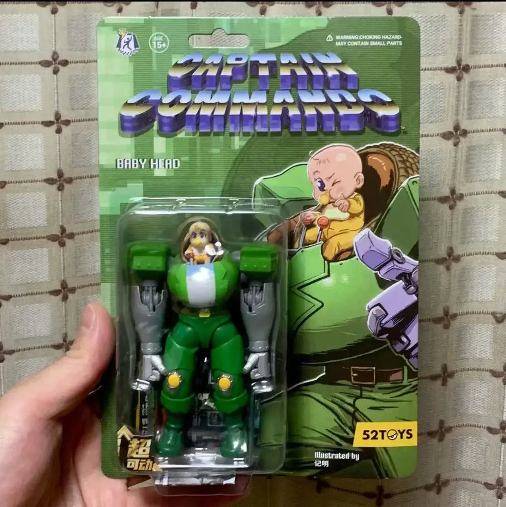 In Stock 52TOYS CAPCOM Captain Commando Figure Mack The Knife Ginzu The Ninja Baby Head Action Figure Collectible Statue Model