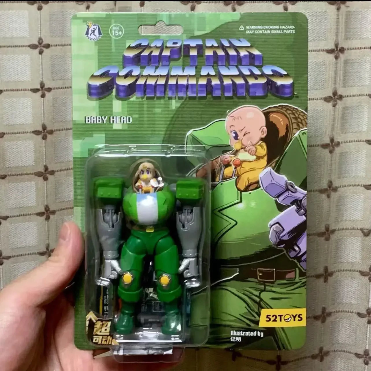 In Stock 52TOYS CAPCOM Captain Commando Figure Mack The Knife Ginzu The Ninja Baby Head Action Figure Collectible Statue Model