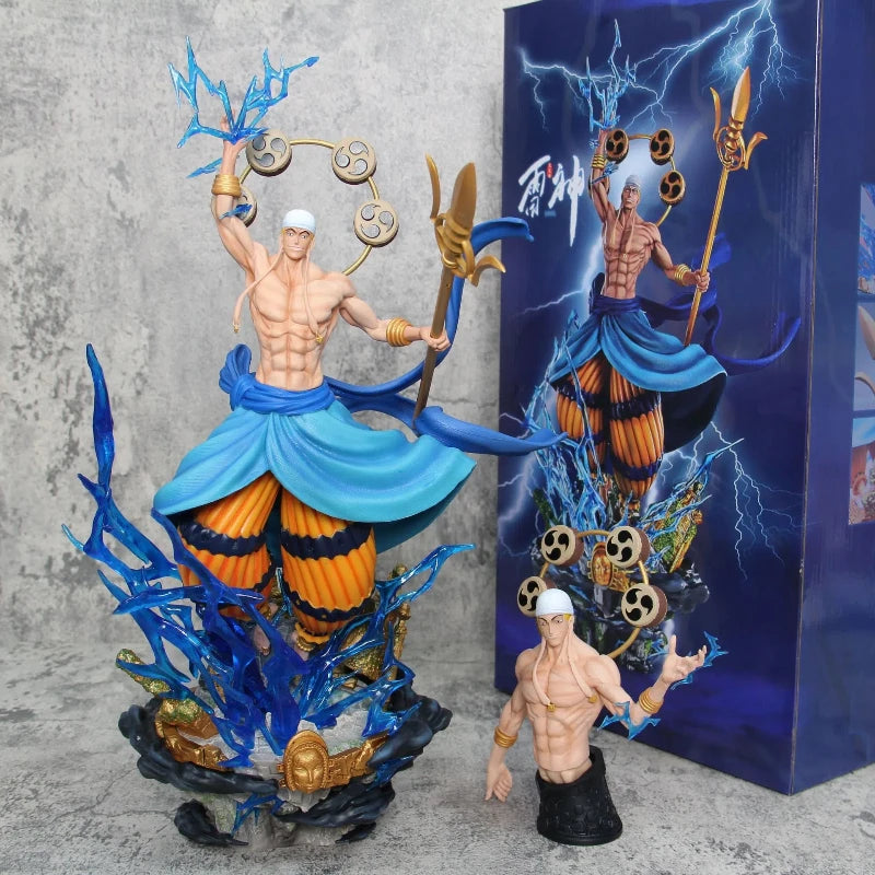 Anime One Piece Figure Thunder God Enel Rumble-Rumble Fruit User Action Figure Toys Statue Collection Decoration Birthday Gifts