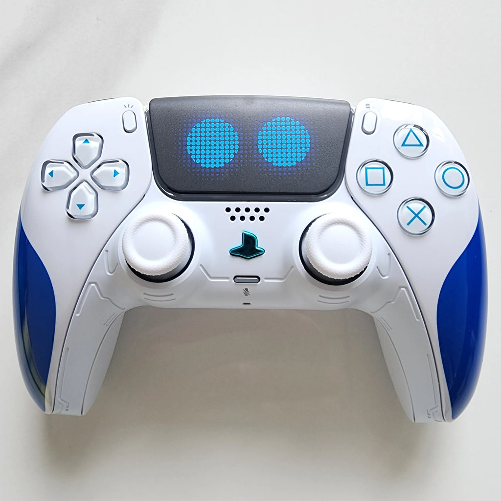 Hochwertige limitierte Auflage, originales, individuelles Upgrade und modifizierter Griff der PS5-Spielkonsole, kabelloser Controller mit Originalgriff der PS5, kabelloser Controller der PS5 Dualsense-Reihe: Cosmic Robot