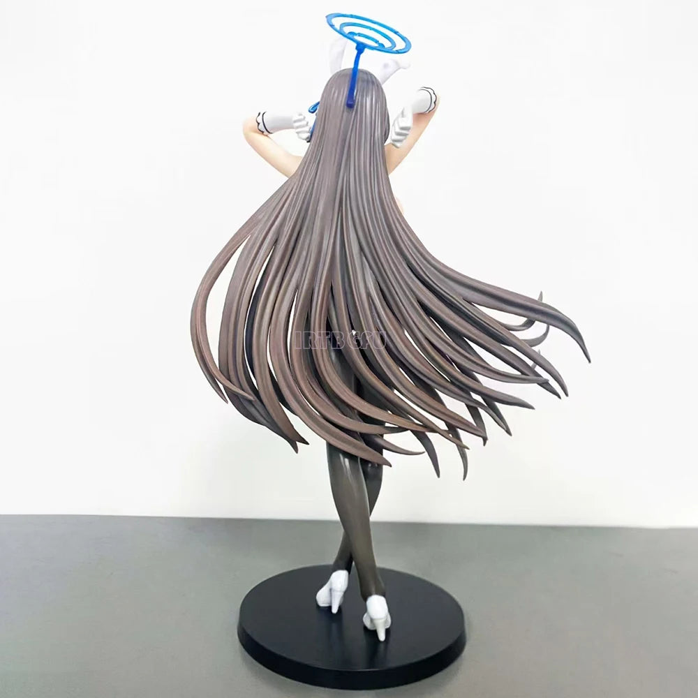 29cm Blue Archive Ichinose Asuna Bunny Girl 1/6 Figure Chinese Anime PVC Action Figure Toy Game Collectible Model Doll
