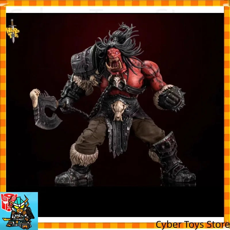 In Stock Hero Toys Limited Edition WoW Grommash Hellscream Tribal War Song Great Chieftain Orc Warrior 1:10 Action Figure