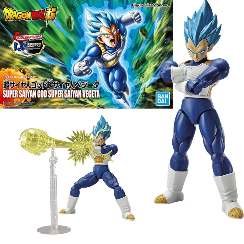 Bandai Genuine FRS Dragon Ball Son Goku Son Gohan Vegeta Frieza Super Saiyan Anime Action Figure Assembly Model Toys Gift Kids