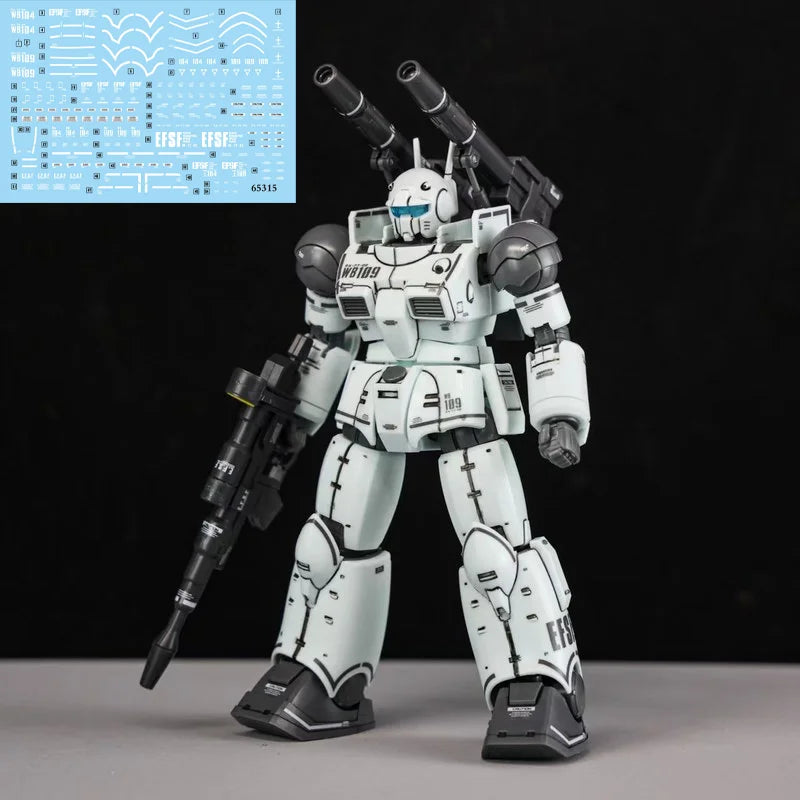 Guncannon From Cucuruz Doan's Island HG1/144 Laser Cannon Blue And White Colors Assembly Model Kit Action Figures Kids Toy Gift