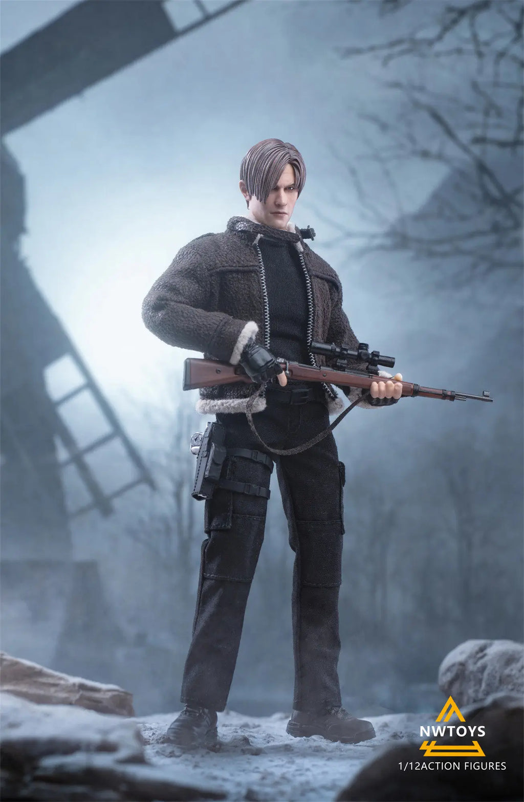 Nw Toys Original 1 \ 12 Action Figure Series Leon Scott Kennedy Action Figure Model Toys Movable Model Ornaments Gifts Fo Boys