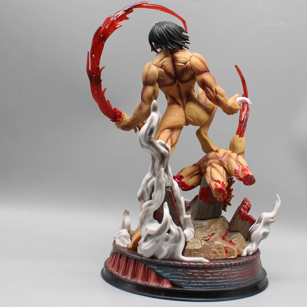 29cm/11.4inch Eren Jaeger Figure Manga Attack On Titan Anime Figures Jaeger Pvc Model Statue Doll Collection Decoration Toy Gift