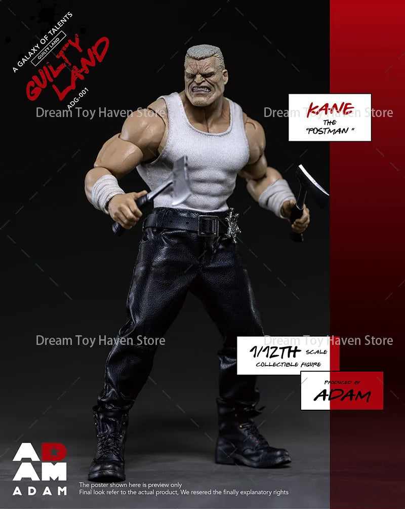 MUFF ADAM ADG-001 1/12 Scale Men Soldier City Of Evil Postman Kane Full Set 6Inch Action Figure Model Toys Collectible