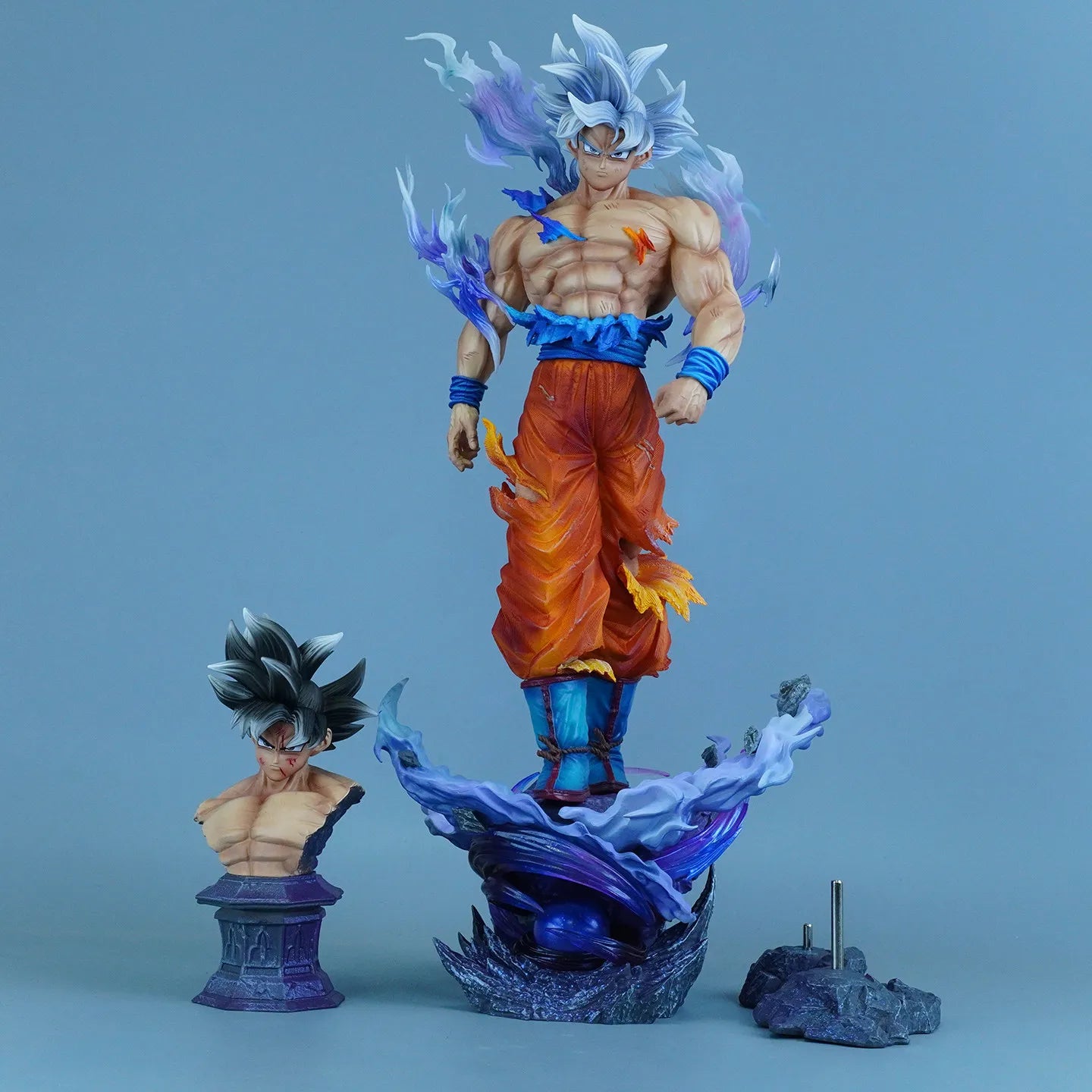 42cm Dragon Ball Son Goku Action Figure - Migatte No Gokui Collectible Model Doll Statue for Kids Birthday Gifts