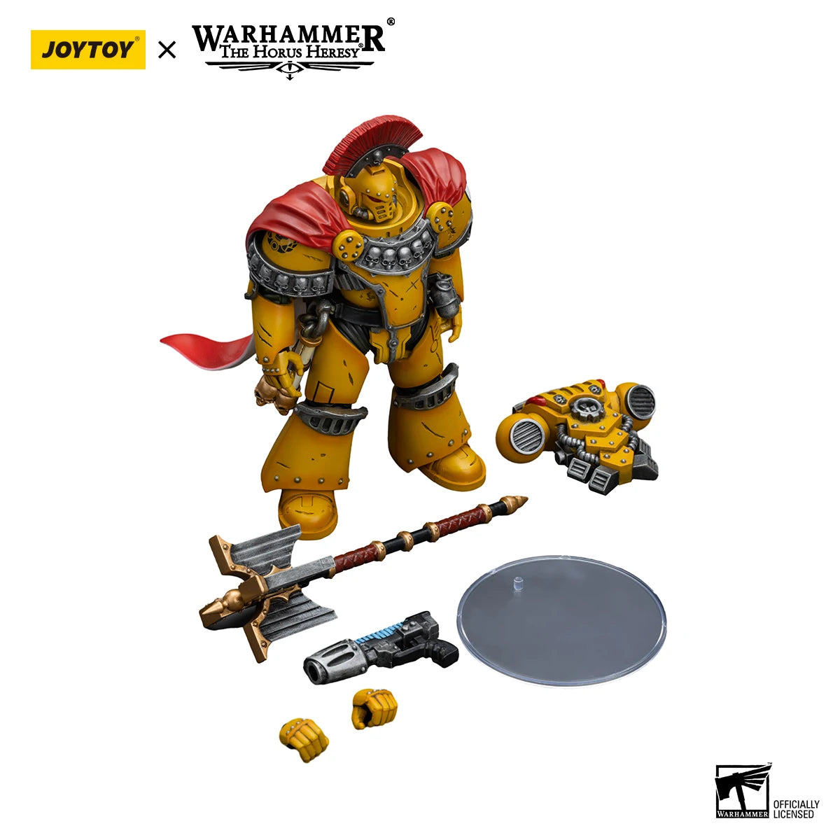 [SF] JOYTOYS 1/18 Action Figure Warhammer 40K Imperial Fists Legion Chaplain Consul  Prime Model Toy Gift
