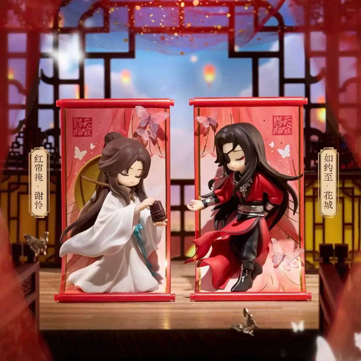 Genuine Tian Guan Ci Fu Scroll Series Blind Box TGCF Hua Cheng Xie Lian Cute Anime Peripheral Mystery Box Decora Anime  Gifts