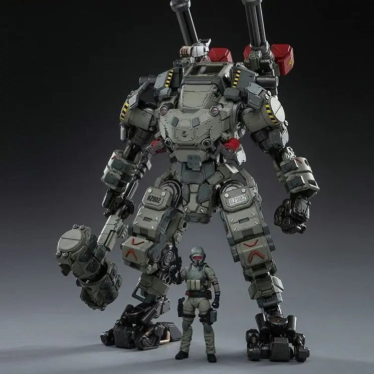 Official Genuine Joytoy Mecha, Steel Bone Robot Toy, Full Articulation Indust Equipped  Military Style Collectible Action Figure