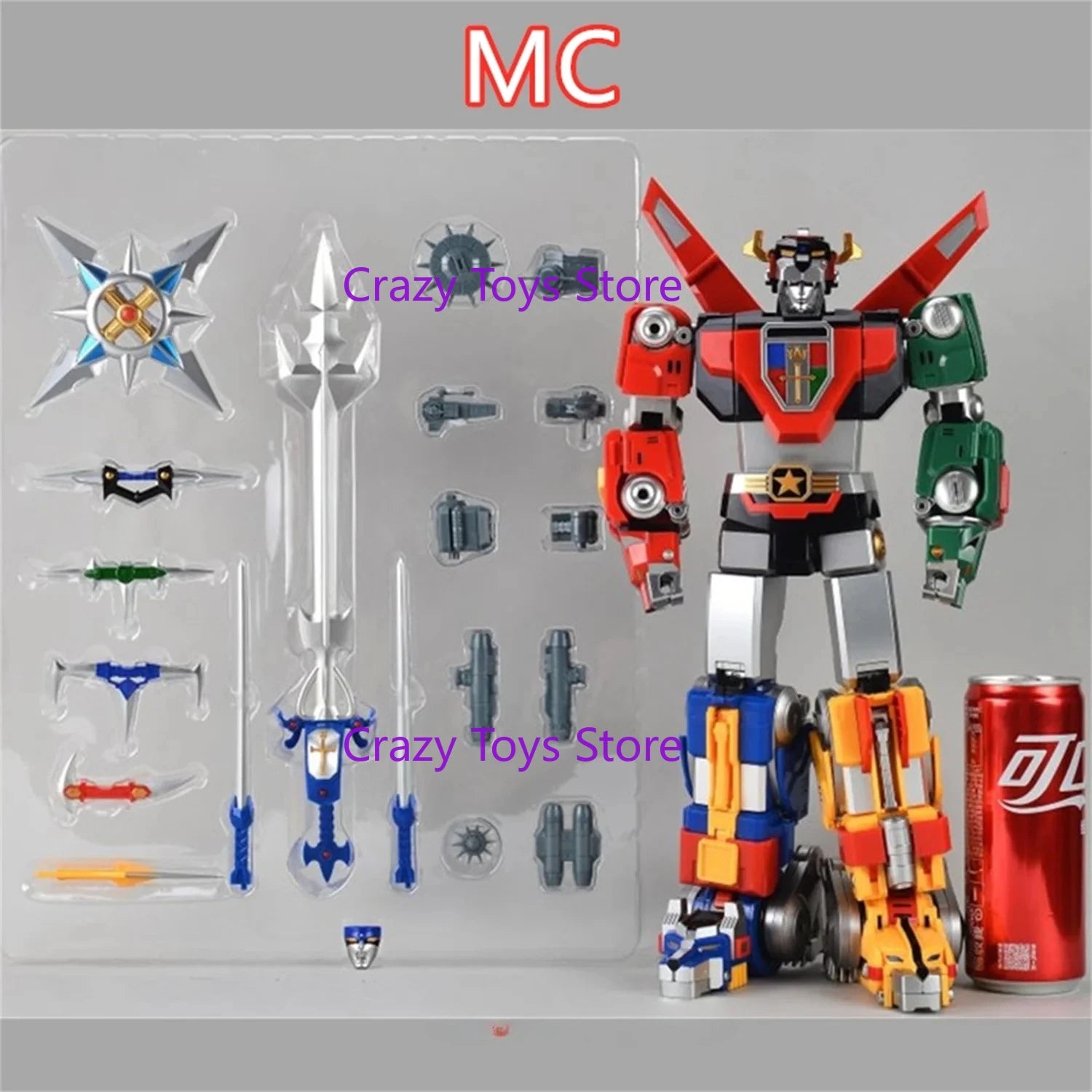 【IN STOCK】Transformation MC Muscle Bear Beast Lion King Golion Alloy Metal Voltron Defender Action Figure