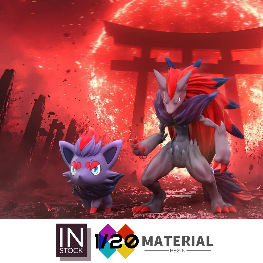 [In Stock]1/20 Resin Scale World [WONDER] - Zorua & Zoroark [Split RE-MENT]