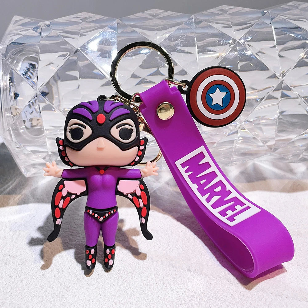 Disney Cartoon Marvel Anime Spider-Man Anhänger Schlüsselanhänger Schlüsselring Autoschlüsselring Handytasche Schmuck zum Aufhängen Kindergeschenke