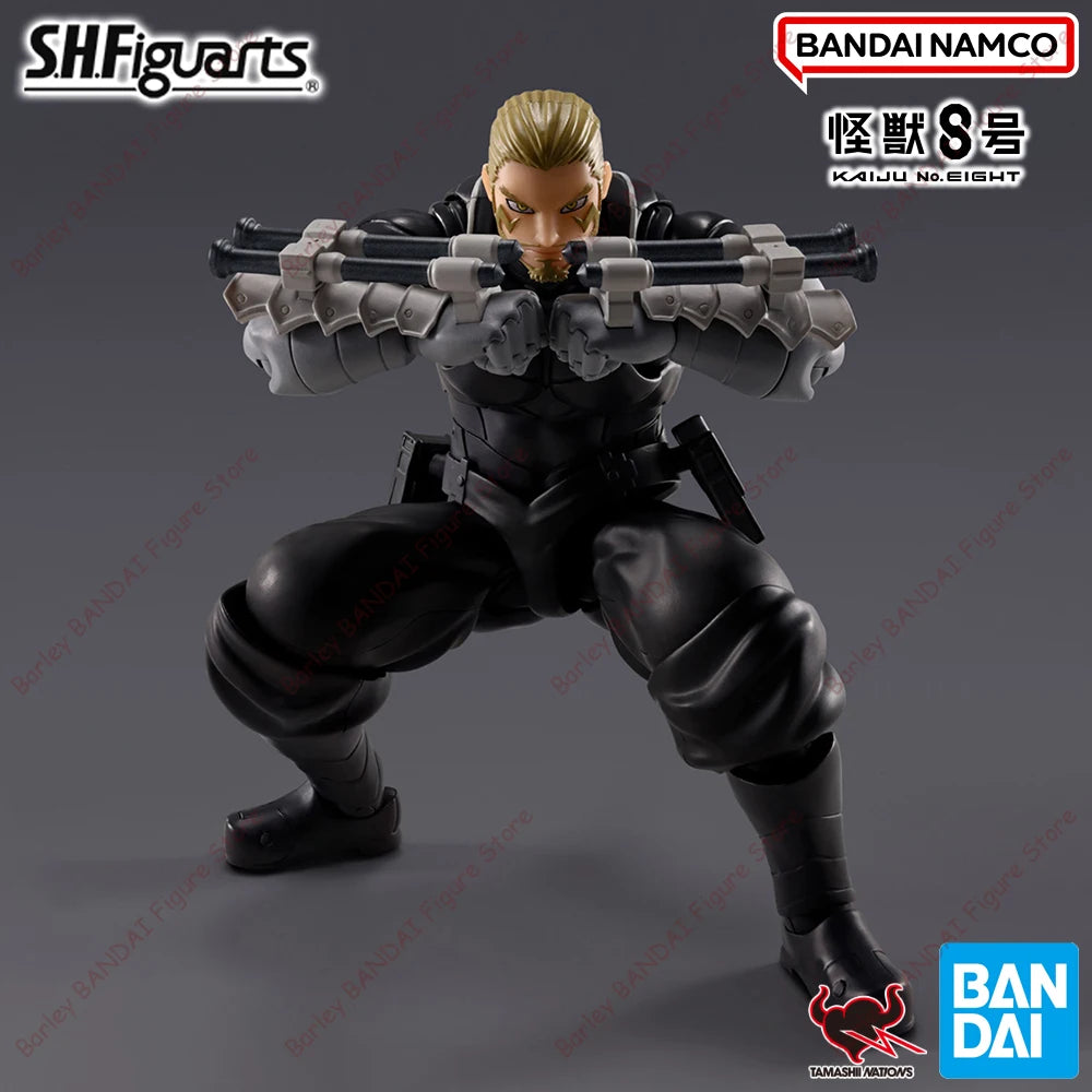 BANDAI In Stock Genuine Kaiju No. 8 S.H.Figuarts Isao Shinomiya Anime Figure Action Figurine Model Toys Holiday Gifts For Kids