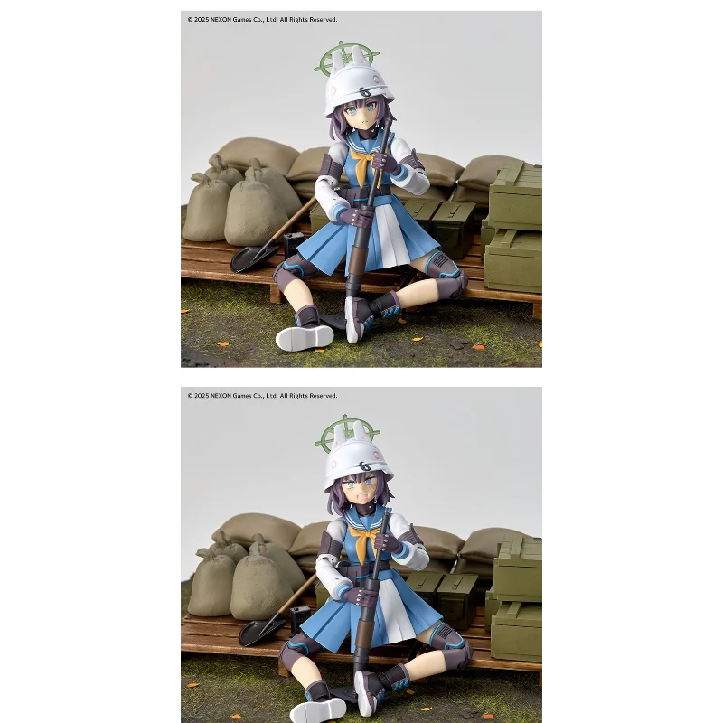 In Stock Kaiyodo Revoltech Science Wonder Yamaguchi BA Bilan Azure Blue Archive Saki Aoi Posable Figure Collectible Gift