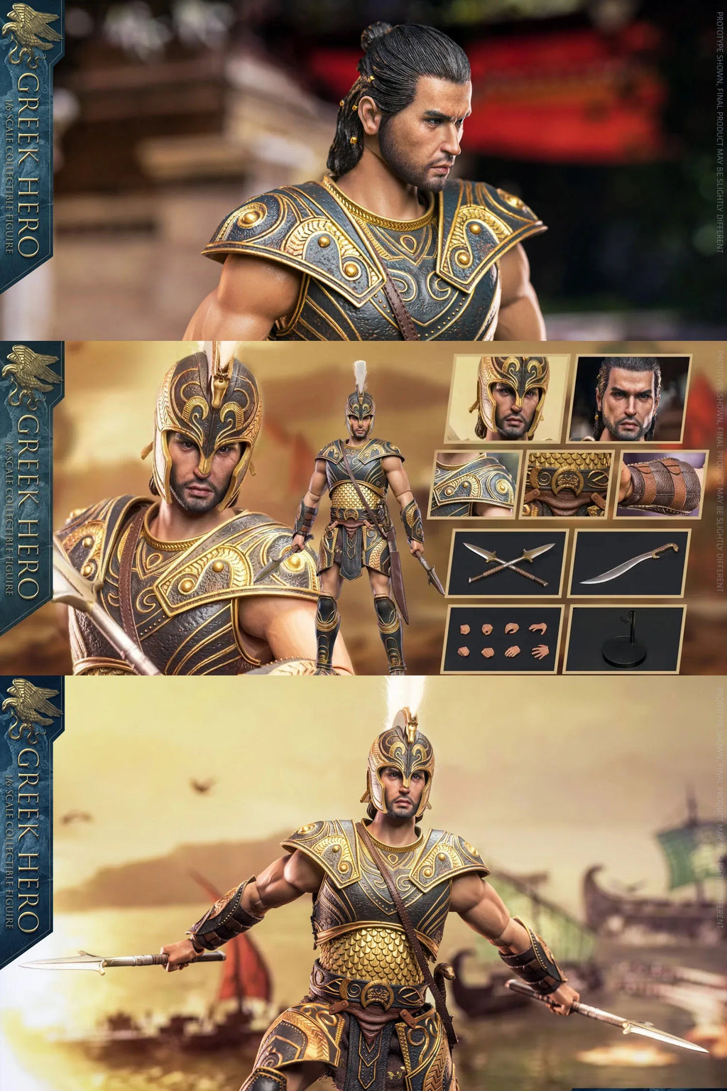 HHMODEL HAOYUTOYS 1/6 Scale Greek War God Imperial Legion Soldier 12-Inch Action Figure Collectible Model Toy