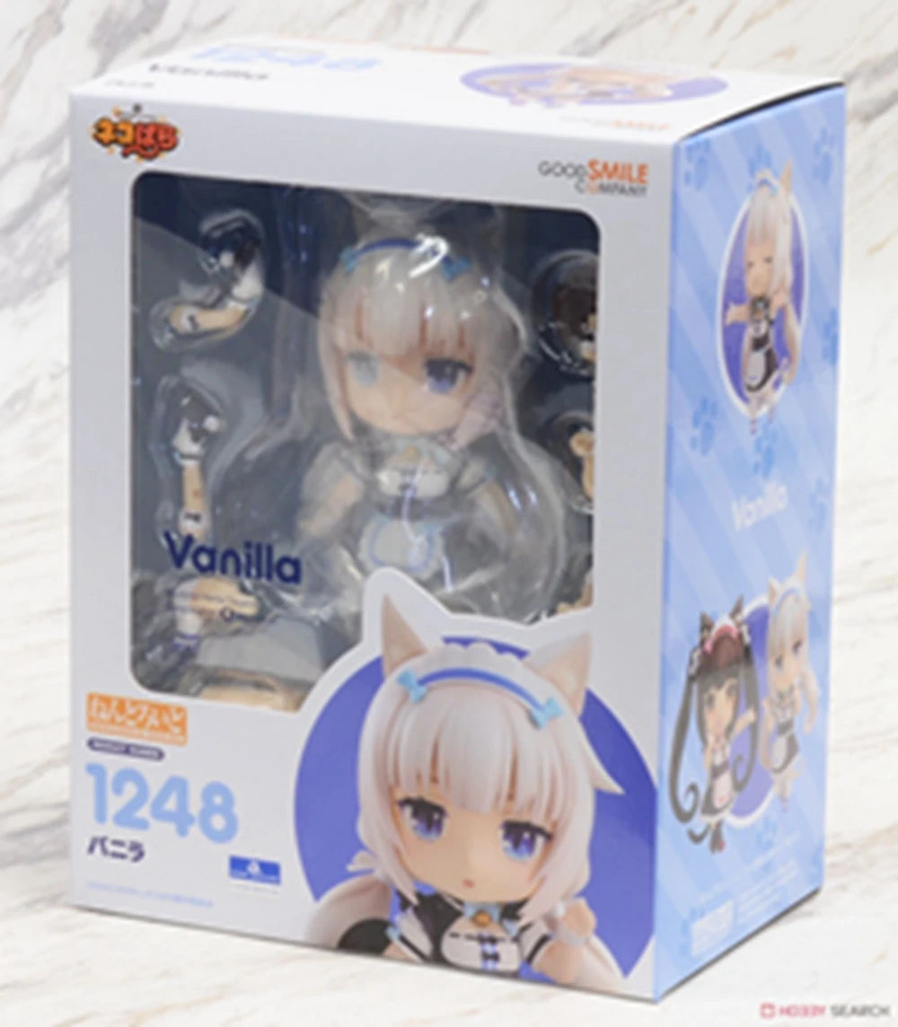 10CM Anime NEKOPARA Figure OB11 #1238 Chocolates Vanilla Action Figure Cat Style Model PVC Static Toys Gift Doll Cat Maid
