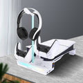 Horizontal Cooling Stand for Playstation 5 Slim Console Holder with Dual Controller Charger Stand Headphone Hanger for PS5 Slim