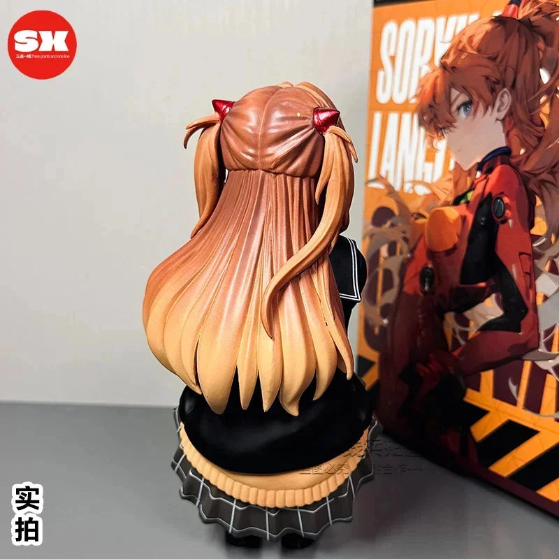 Hocken Position Asuka Langley GK Figur Desktop Sammlung Ornamente Geburtstag Präsentieren