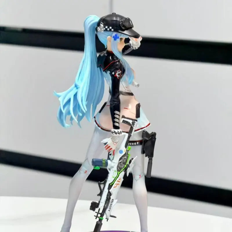 GW HK416 Mecha Girl Anime Figure Fully Painted Collectible Model Desktop Ornament Two Dimensional For Adult Hobby Collectors