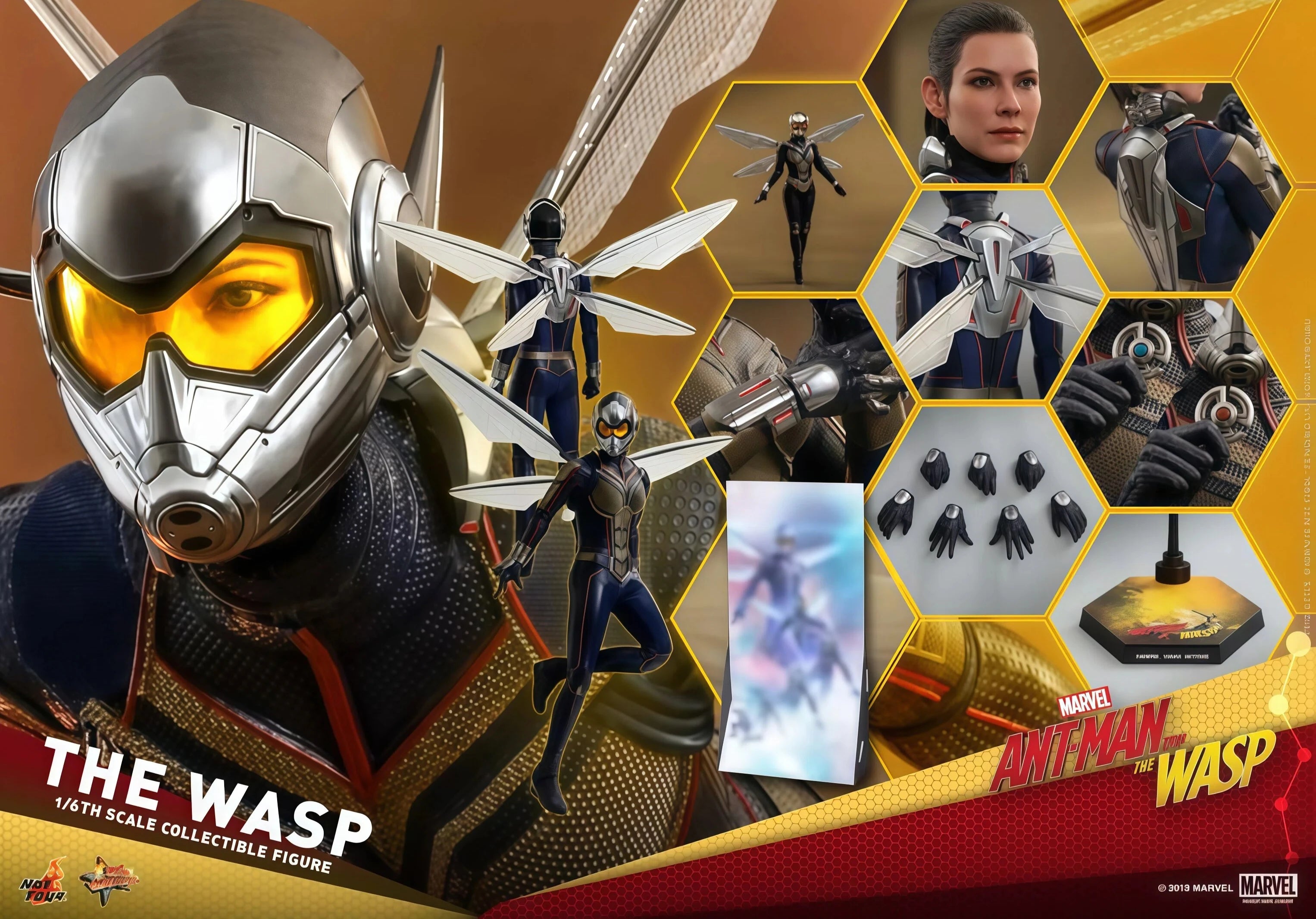 12 Inch Genuine Ht Hot Toys 1/6  Ant Man 2: Wasp Girl Appears" Ant Man 3.0 Wasp Girl Collector'S Model Handmade Toy Gift