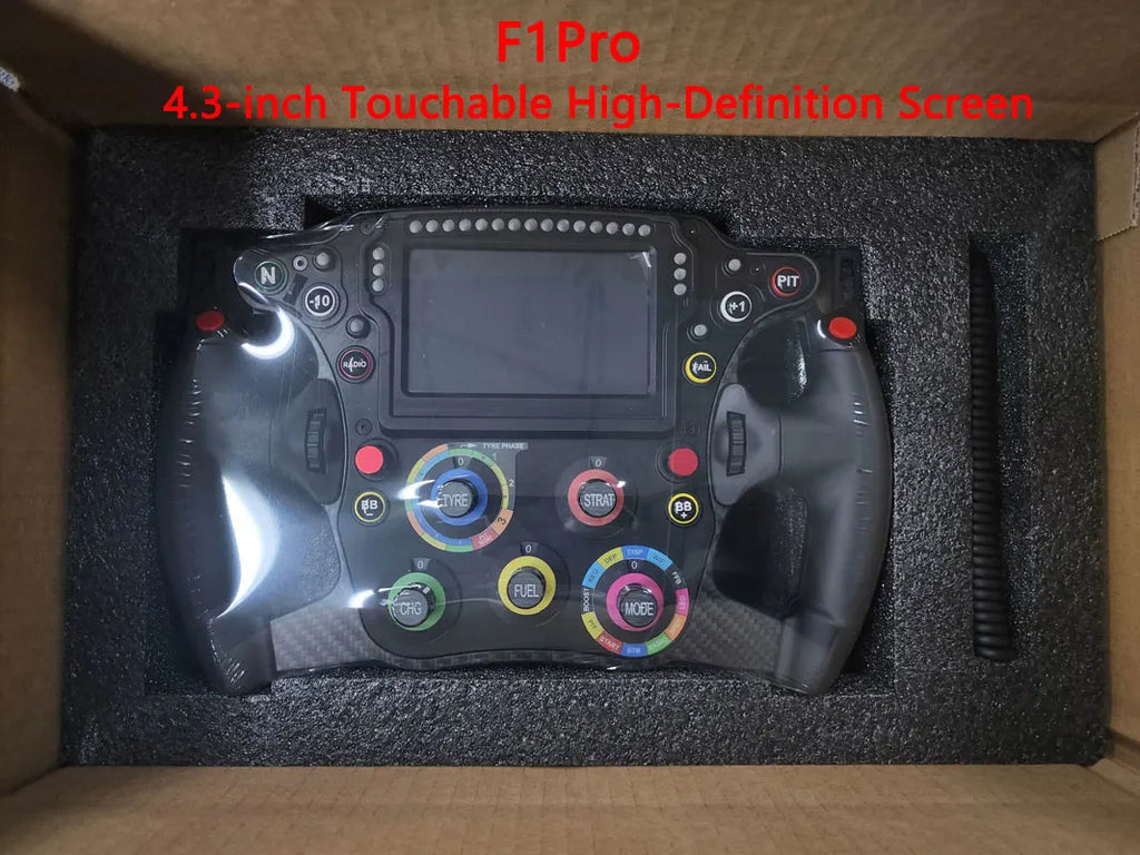 PC FORMULA Game Steering Wheel Racing Game Simulator with 4.3-inch Touchable High-Definition Screen For Fanatec SIMAGIC MOZA