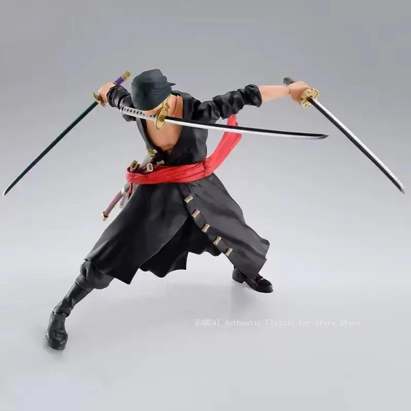 In Stock BANDAI S.H.Figuarts Original ONE PIECE Roronoa Zoro The Raid on Onigashima Anime Action Figure Birthday Gift