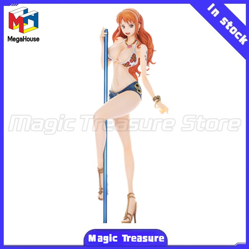 【MT】Original MegaHouse POP Limited Edition ONE PIECE Nami New Ver Figure Toy Collection Decoration