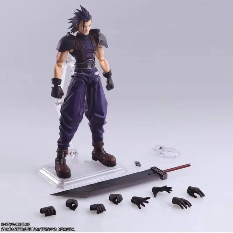 In Stock Original Square Eni Se Bring Art Series Zack Cloud Strife Action Figure Pvc Model Desktop Ornament Toys Gift