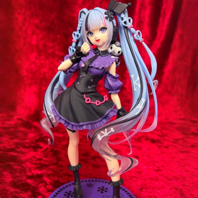 Pre Sale Original FuRyu Trio-Try-iT Hatsune Miku & Kuromi 19CM Action Figure Anime Collectible Model Kawaii Doll Decoration Toy