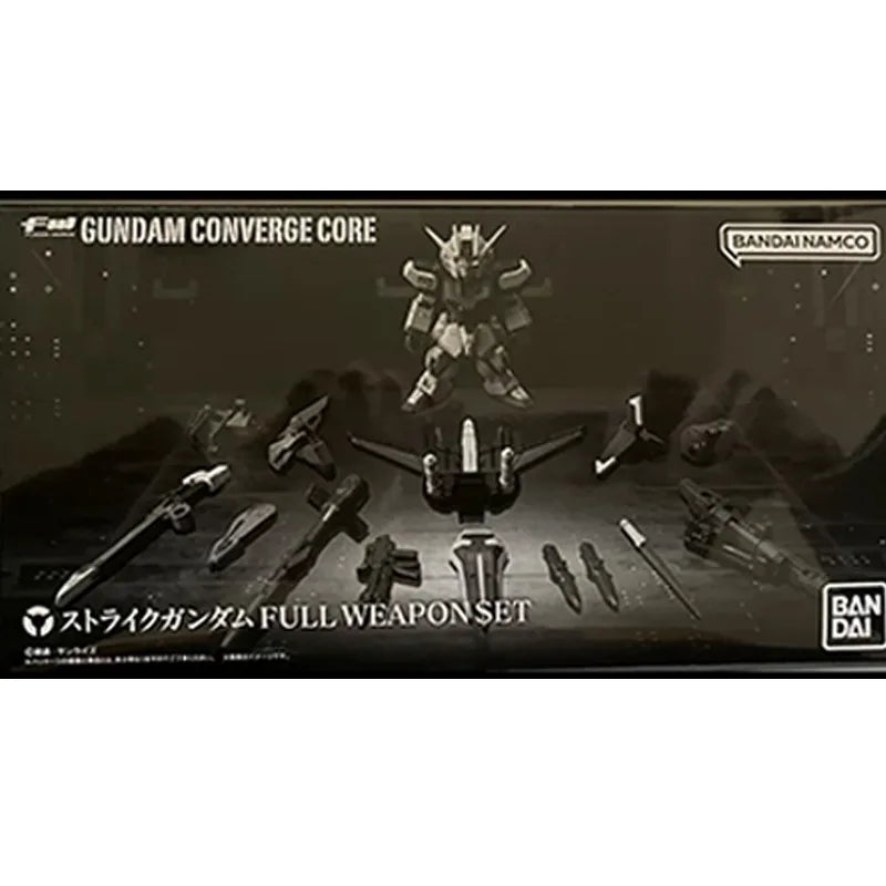 Bandai Genuine FW Shokugan GUNDAM CONVERGE CORE Strike Gundam FULL WEAPONSET Anime Action Figure Assembly Model Toys Gift Kids