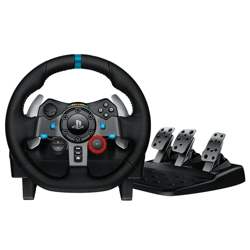 G29 G923 Racing Simulation Driving PS3/PS4/PS5 Force Feedback Steering Wheel + Gear Lever