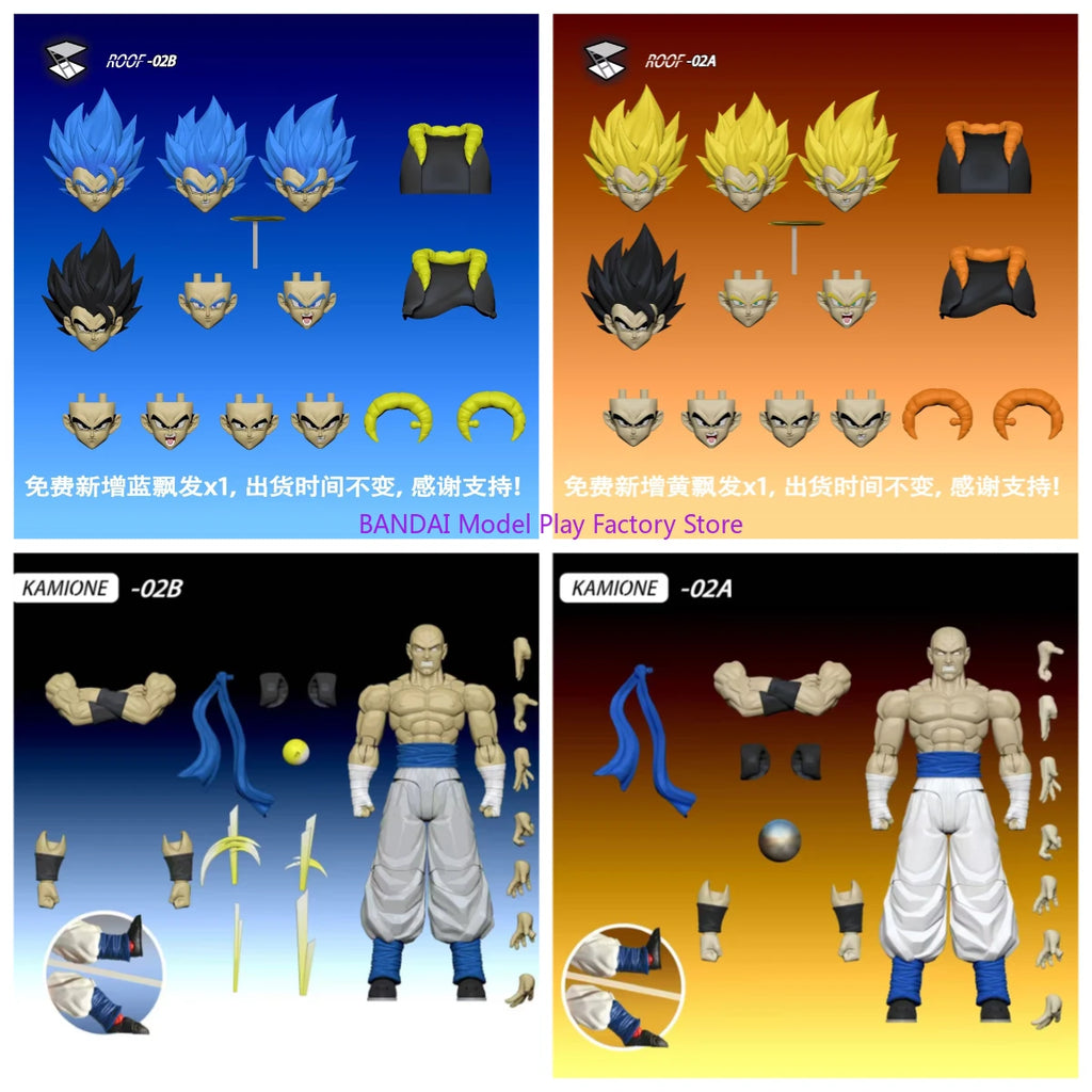 Spot 2025 New Tonsenarttoys Kamione 02A 02B Dragon Ball Z Gojita SHF Super Saiyan SSJ Gogeta Dragon Anime Action Figures Toys