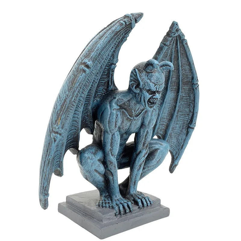 Devil Satan Angel Figurine Ornament Angel Memorial and Redemption Statue Home Decor Resin Handicrafts Office Decoration