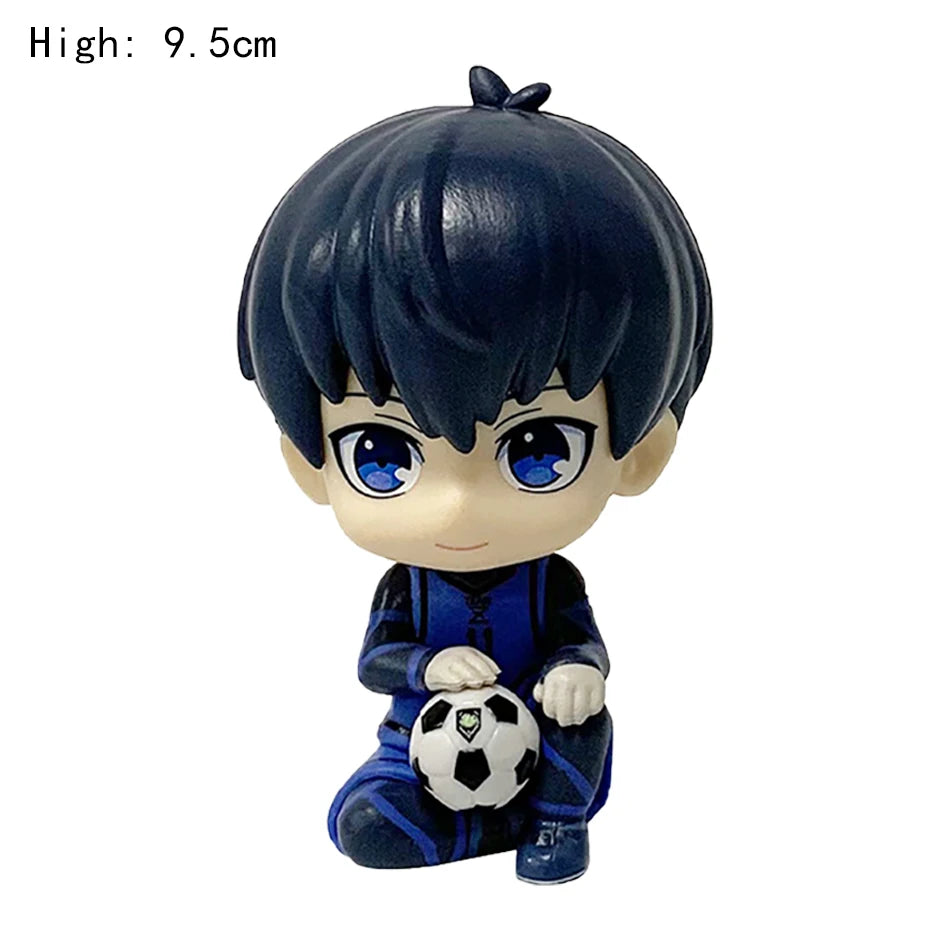 Anime Football Blue Lock lIsagi Yoichi Nagi Seishiro Cosplay Cartoon Standing Sign Figurine Ornament Figures Model Kits Gift