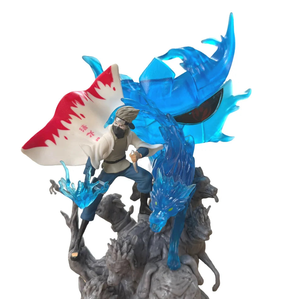 22 см Наруто Аниме Фигурка GK Хатаке Какаши Екшън Фигурка PVC Модел Анимационни Герои Стая Настолни Украшения Подаръци за Рожден Ден Играчки