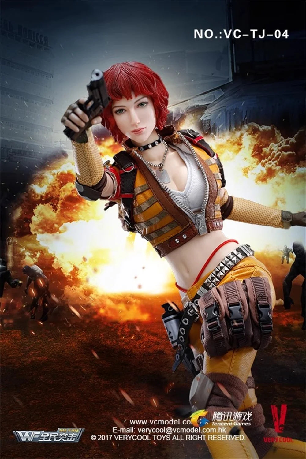 VERYCOOL VC-TJ-04 Female Girl Killer Game Elements Full Set Moveable Action Figure Gift For Fans Collect About 12” 1/6