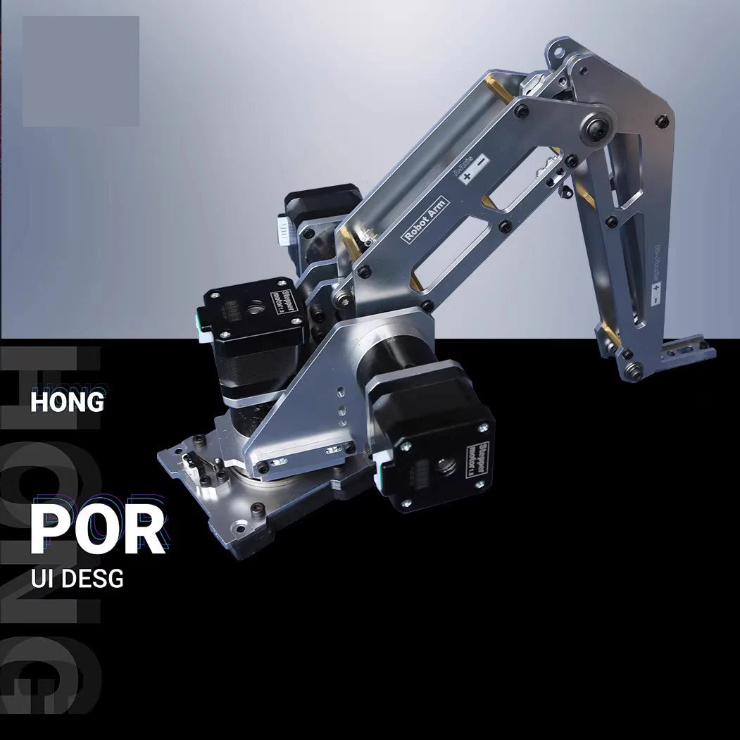 Newest 3 Axis Robotic Arm Stepping Robotic Arm Thickened Aluminum Alloy Industrial Robot Model Multi-Axis Robot