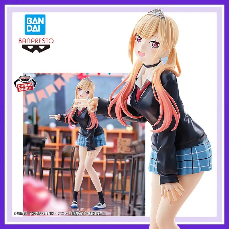 Original Bandai My Dress-Up Darling Season 2 Glitter&glamours Marin Kitakawa Bunkasai Ver Anime Action Figures Model Ornaments